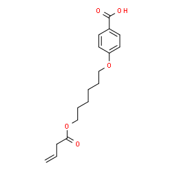ChemSpider 2D Image | 4-{[6-(3-Butenoyloxy)hexyl]oxy}benzoic acid | C17H22O5