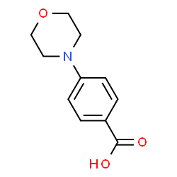 ChemSpider 2D Image | 4-Morpholinobenzoic acid | C11H13NO3