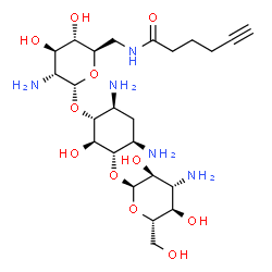 ChemSpider 2D Image | 6'-N-5-Hexynoate kanamycin A | C24H43N5O11