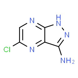 ChemSpider 2D Image | 5-Chloro-1H-pyrazolo[3,4-b]pyrazin-3-amine | C5H4ClN5