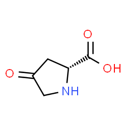 ChemSpider 2D Image | 4-Oxo-D-proline | C5H7NO3