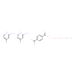 ChemSpider 2D Image | 2-Amino-4-methylpyridinium terephthalate hydrate (2:1:4) | C20H30N4O8