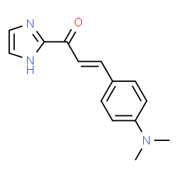 ChemSpider 2D Image | (2E)-3-[4-(Dimethylamino)phenyl]-1-(1H-imidazol-2-yl)-2-propen-1-one | C14H15N3O