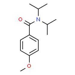 ChemSpider 2D Image | N,N-Diisopropyl-4-methoxybenzamide | C14H21NO2