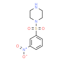 ChemSpider 2D Image | 1-[(3-Nitrophenyl)sulfonyl]piperazine | C10H13N3O4S