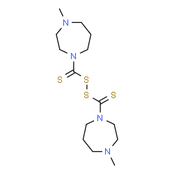 ChemSpider 2D Image | Bis(4-methyl-1,4-diazepan-1-yl)dithioperoxyanhydride | C14H26N4S4