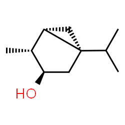 ChemSpider 2D Image | (1R,3R,4R,5S)-1-Isopropyl-4-methylbicyclo[3.1.0]hexan-3-ol | C10H18O