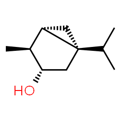 ChemSpider 2D Image | (1R,3S,4S,5S)-1-Isopropyl-4-methylbicyclo[3.1.0]hexan-3-ol | C10H18O