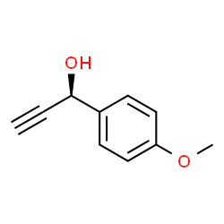 ChemSpider 2D Image | (1R)-1-(4-Methoxyphenyl)-2-propyn-1-ol | C10H10O2