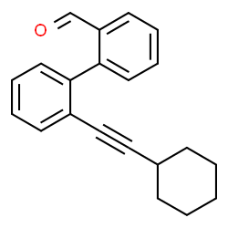 ChemSpider 2D Image | 2'-(Cyclohexylethynyl)-2-biphenylcarbaldehyde | C21H20O