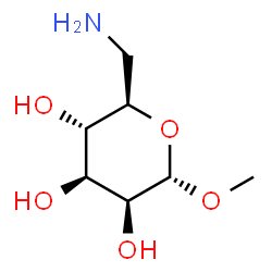 ChemSpider 2D Image | Methyl 6-amino-6-deoxy-alpha-D-mannopyranoside | C7H15NO5