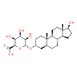 ChemSpider 2D Image | 17-Hydroxyandrostane-3-glucuronide | C25H40O8