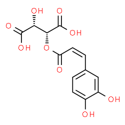 ChemSpider 2D Image | (2R,3R)-2-{[(2Z)-3-(3,4-Dihydroxyphenyl)-2-propenoyl]oxy}-3-hydroxysuccinic acid | C13H12O9