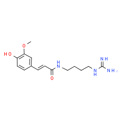 ChemSpider 2D Image | feruloylagmatine | C15H22N4O3