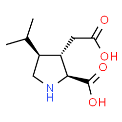 ChemSpider 2D Image | (3S,4S)-3-(Carboxymethyl)-4-isopropyl-L-proline | C10H17NO4
