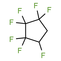ChemSpider 2D Image | 1,1,2,2,3,3,4-Heptafluorocyclopentane | C5H3F7