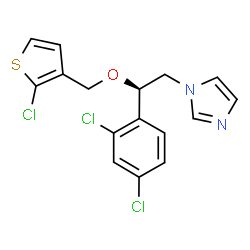 ChemSpider 2D Image | (R)-tioconazole | C16H13Cl3N2OS