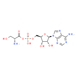 ChemSpider 2D Image | (L-Seryl)adenylate | C13H19N6O9P