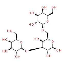 ChemSpider 2D Image | beta-D-Galactopyranosyl-(1->3)-[beta-D-galactopyranosyl-(1->6)]-beta-D-galactopyranose | C18H32O16