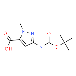 ChemSpider 2D Image | 5-[(TERT-BUTOXYCARBONYL)AMINO]-2-METHYLPYRAZOLE-3-CARBOXYLIC ACID | C10H15N3O4