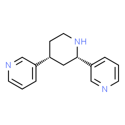 ChemSpider 2D Image | 3,3'-[(2S,4R)-2,4-Piperidinediyl]dipyridine | C15H17N3