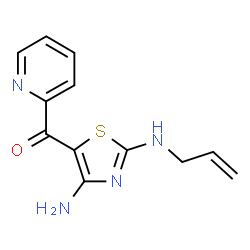 ChemSpider 2D Image | [2-(Allylamino)-4-amino-1,3-thiazol-5-yl](2-pyridinyl)methanone | C12H12N4OS