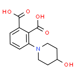ChemSpider 2D Image | 3-(4-Hydroxy-1-piperidinyl)phthalic acid | C13H15NO5