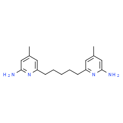 ChemSpider 2D Image | 6,6'-Pentane-1,5-Diylbis(4-Methylpyridin-2-Amine) | C17H24N4