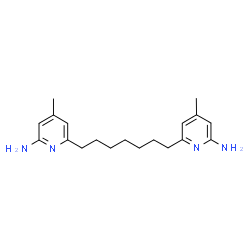 ChemSpider 2D Image | 6,6'-Heptane-1,7-Diylbis(4-Methylpyridin-2-Amine) | C19H28N4