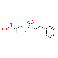ChemSpider 2D Image | N-Hydroxy-N~2~-[(2-phenylethyl)sulfonyl]glycinamide | C10H14N2O4S