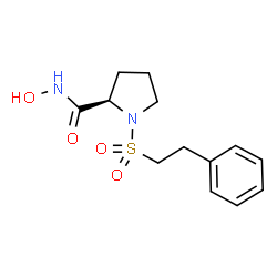 ChemSpider 2D Image | N-Hydroxy-1-[(2-phenylethyl)sulfonyl]-D-prolinamide | C13H18N2O4S