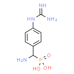ChemSpider 2D Image | [Amino(4-carbamimidamidophenyl)methyl]phosphonic acid | C8H13N4O3P