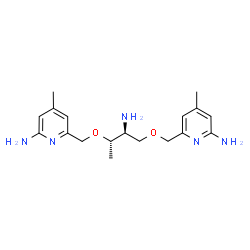 ChemSpider 2D Image | 6,6'-{[(2S,3S)-2-Amino-1,3-butanediyl]bis(oxymethylene)}bis(4-methyl-2-pyridinamine) | C18H27N5O2