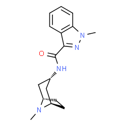 ChemSpider 2D Image | 1-Methyl-N-[(3-exo)-8-methyl-8-azabicyclo[3.2.1]oct-3-yl]-1H-indazole-3-carboxamide | C17H22N4O