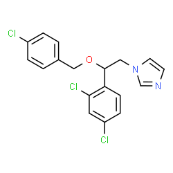 ChemSpider 2D Image | Econazole | C18H15Cl3N2O