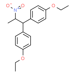 ChemSpider 2D Image | 1,1-BIS(4-ETHOXYPHENYL)-2-NITROPROPANE | C19H23NO4