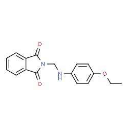 ChemSpider 2D Image | N-(PARA-PHENETIDINOMETHYL)-PHTHALIMIDE | C17H16N2O3