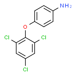 ChemSpider 2D Image | 4-(2,4,6-Trichlorophenoxy)aniline | C12H8Cl3NO