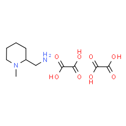 ChemSpider 2D Image | 1-(1-METHYLPIPERIDIN-2-YL)METHANAMINE; BIS(OXALIC ACID) | C11H20N2O8