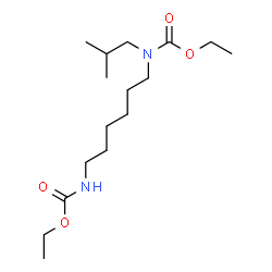 ChemSpider 2D Image | Ethyl {6-[(ethoxycarbonyl)amino]hexyl}isobutylcarbamate | C16H32N2O4