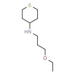 ChemSpider 2D Image | N-(3-Ethoxypropyl)tetrahydro-2H-thiopyran-4-amine | C10H21NOS