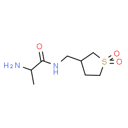 ChemSpider 2D Image | 2-amino-N-[(1,1-dioxo-1??-thiolan-3-yl)methyl]propanamide | C8H16N2O3S
