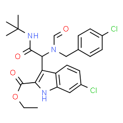 ChemSpider 2D Image | YH239-EE | C25H27Cl2N3O4