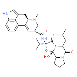 ChemSpider 2D Image | 12'-Hydroxy-5'-isobutyl-2'-isopropyl-3',6',18-trioxoergotaman | C32H41N5O5