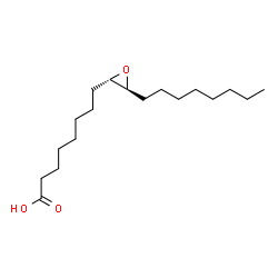 ChemSpider 2D Image | 8-[(2S,3S)-3-Octyl-2-oxiranyl]octanoic acid | C18H34O3