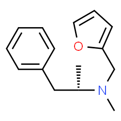 ChemSpider 2D Image | (2S)-N-(2-Furylmethyl)-N-methyl-1-phenyl-2-propanamine | C15H19NO