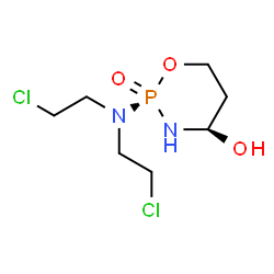 ChemSpider 2D Image | (2R,4R)-2-[Bis(2-chloroethyl)amino]-1,3,2-oxazaphosphinan-4-ol 2-oxide | C7H15Cl2N2O3P