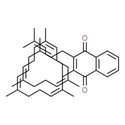 ChemSpider 2D Image | 2-[(2E,6Z,10Z,14Z,18Z,22Z)-3,7,11,15,19,23,27-Heptamethyl-2,6,10,14,18,22,26-octacosaheptaen-1-yl]-3-methyl-1,4-naphthoquinone | C46H64O2