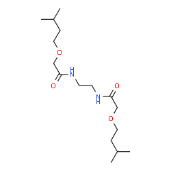 ChemSpider 2D Image | N,N'-1,2-Ethanediylbis[2-(3-methylbutoxy)acetamide] | C16H32N2O4