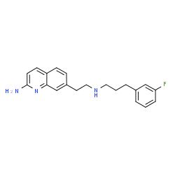 ChemSpider 2D Image | 7-[2-[3-(3-Fluorophenyl)propylamino]ethyl]quinolin-2-Amine | C20H22FN3